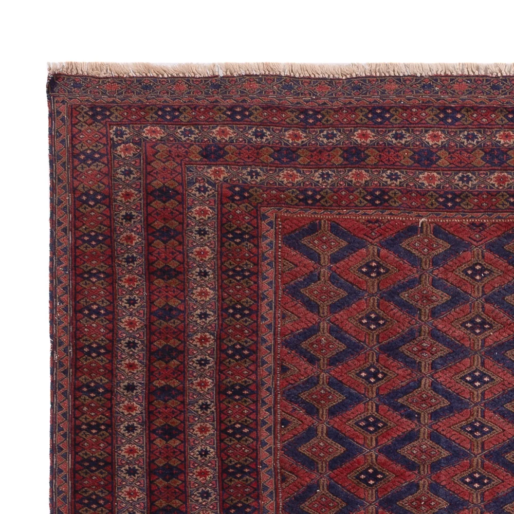 Kelimteppe - Orientalsk - 193 x 146 cm - mørk rød