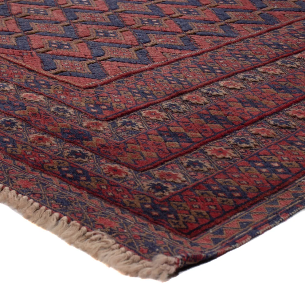 Kelimteppe - Orientalsk - 193 x 146 cm - mørk rød