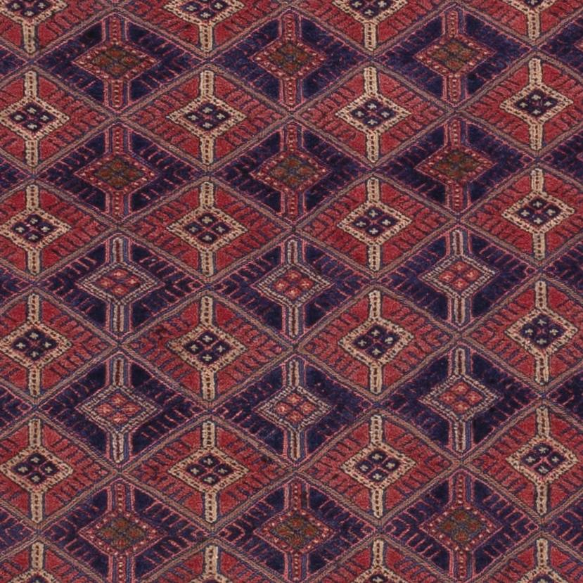Kelimteppe - Orientalsk - 193 x 149 cm - mørk rød