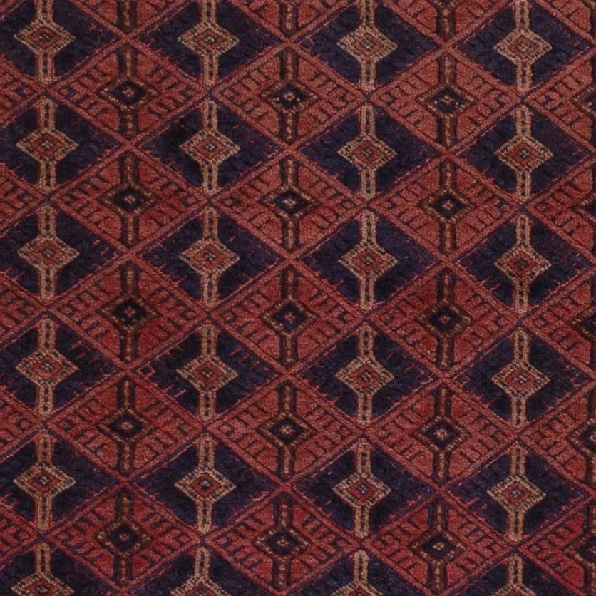 Kelimteppe - Orientalsk - 193 x 152 cm - mørk rød