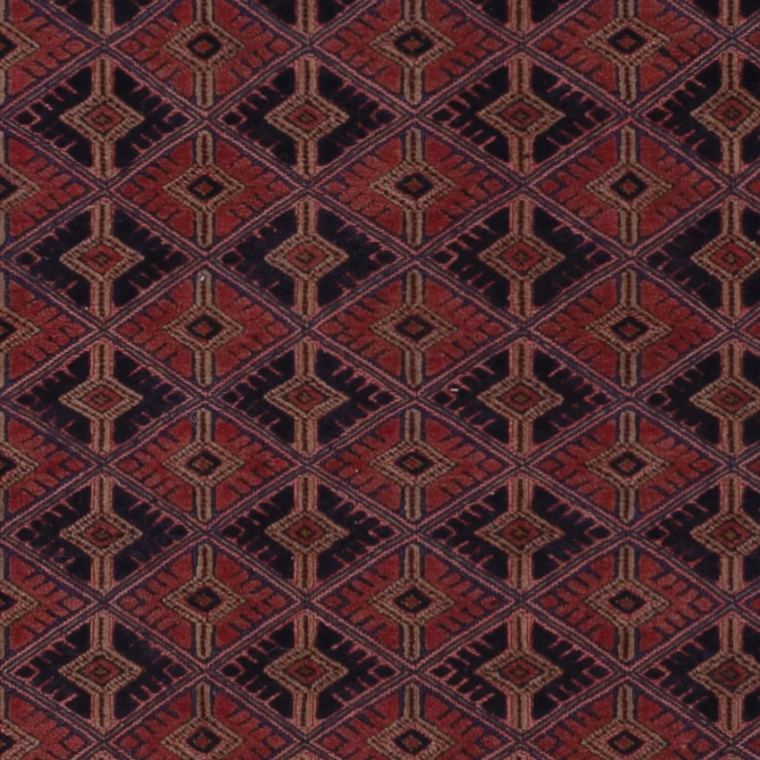 Kelimteppe - Orientalsk - 193 x 155 cm - mørk rød
