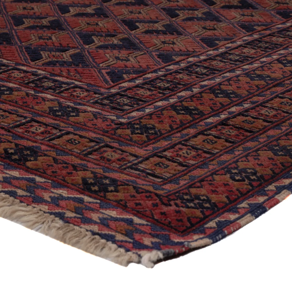 Kelimteppe - Orientalsk - 193 x 155 cm - mørk rød