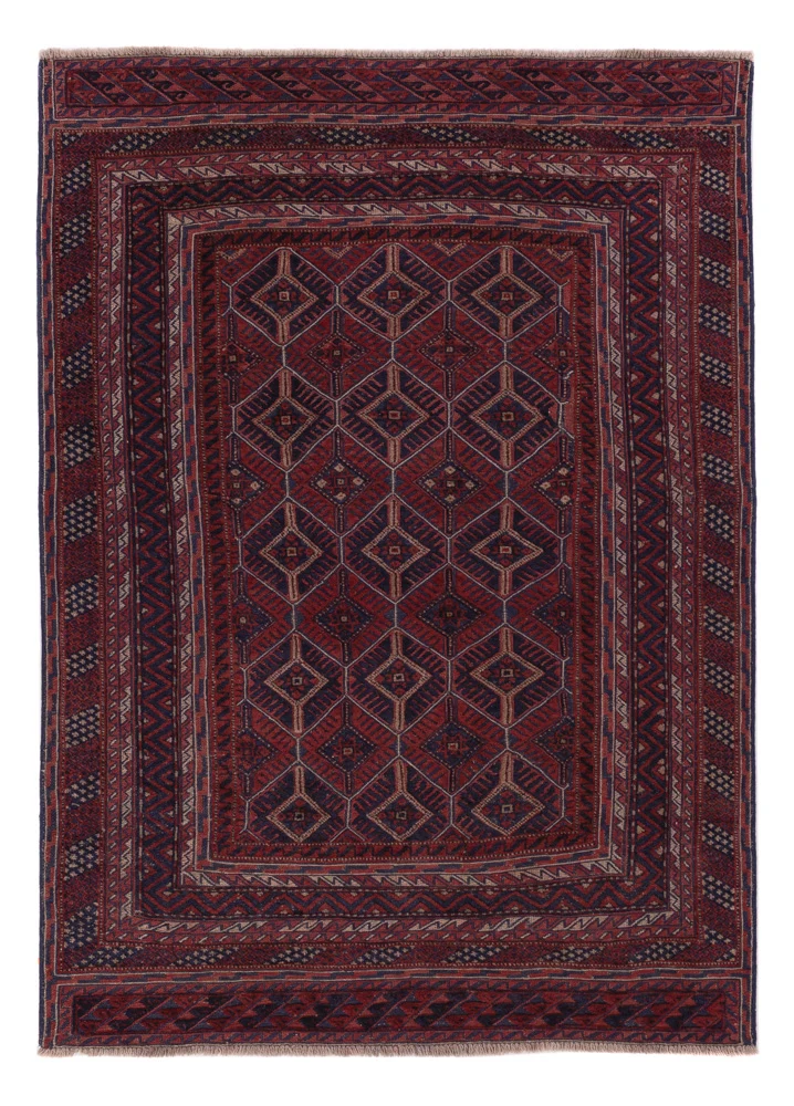 Kelimteppe - Orientalsk - 194 x 144 cm - mørk beige