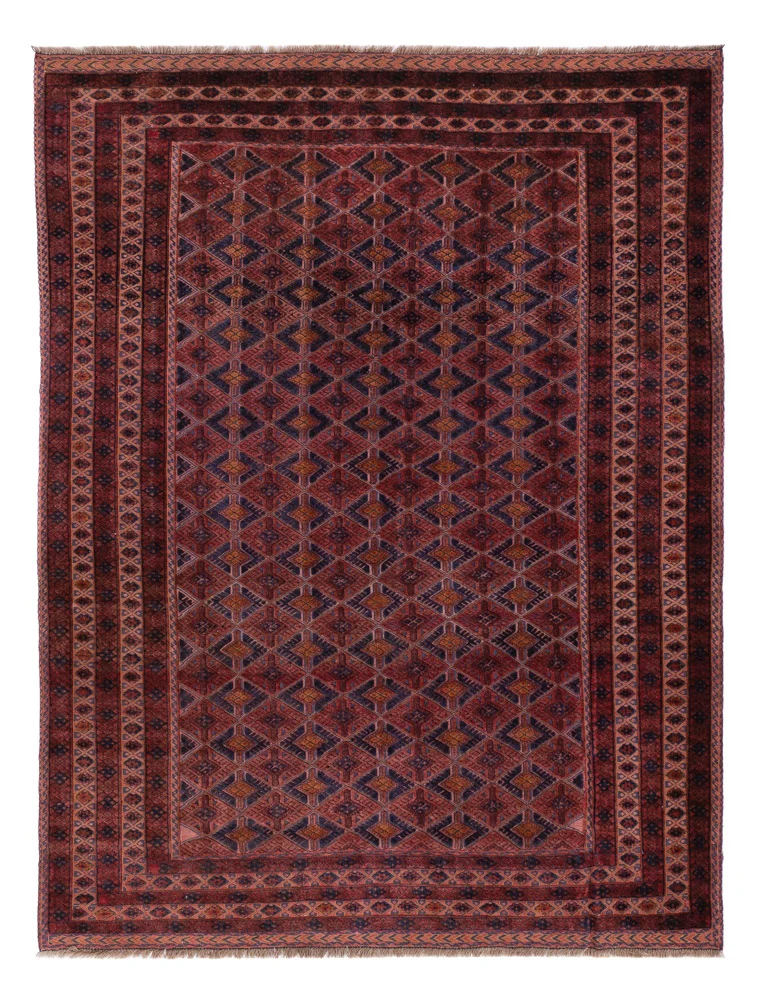 Kelimteppe - Orientalsk - 194 x 148 cm - mørk rød
