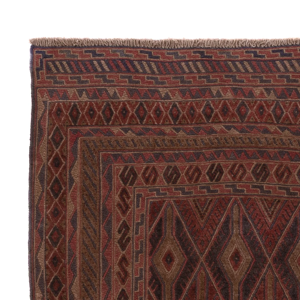 Kelimteppe - Orientalsk - 194 x 150 cm - mørk beige