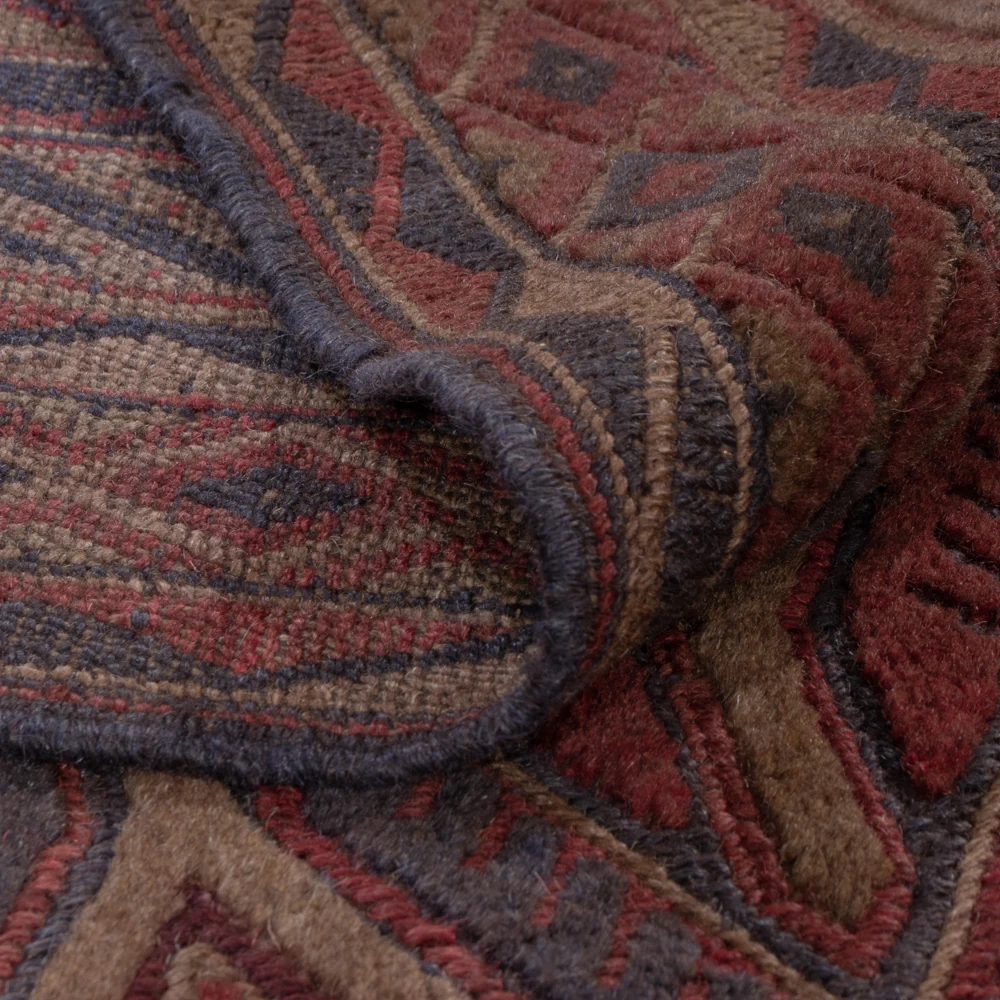Kelimteppe - Orientalsk - 194 x 150 cm - mørk beige