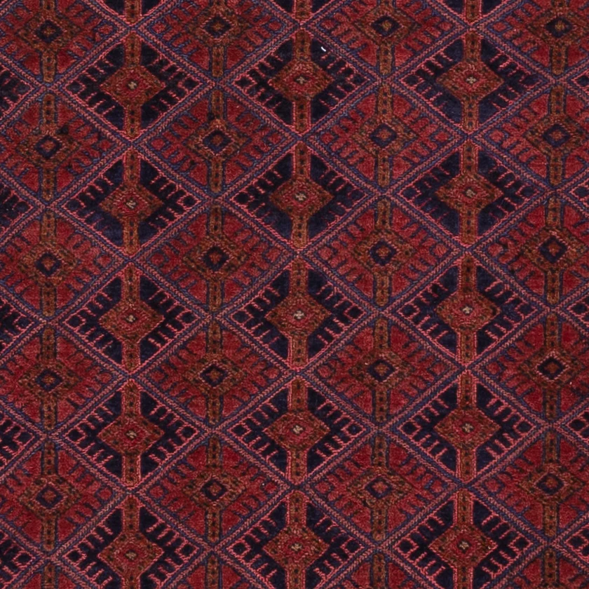 Kelimteppe - Orientalsk - 194 x 152 cm - mørk rød
