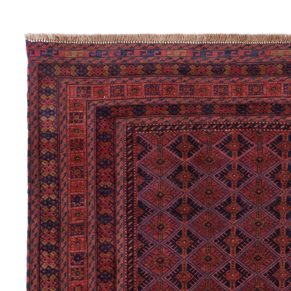 Kelimteppe - Orientalsk - 194 x 152 cm - mørk rød