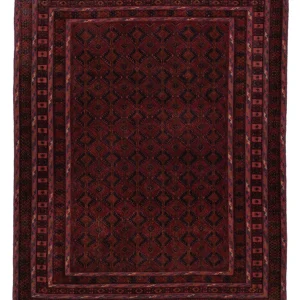 Kelimteppe - Orientalsk - 194 x 152 cm - mørk rød