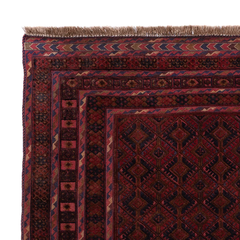 Kelimteppe - Orientalsk - 194 x 152 cm - mørk rød