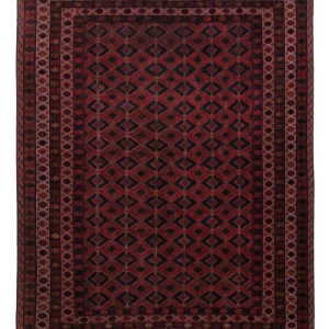 Kelimteppe - Orientalsk - 194 x 155 cm - mørk rød