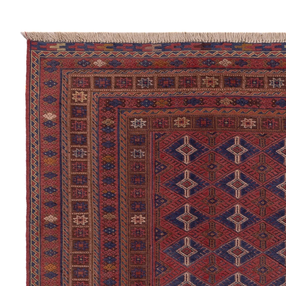 Kelimteppe - Orientalsk - 194 x 156 cm - mørk rød
