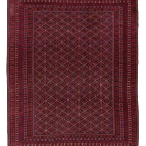 Kelimteppe - Orientalsk - 194 x 160 cm - mørk rød
