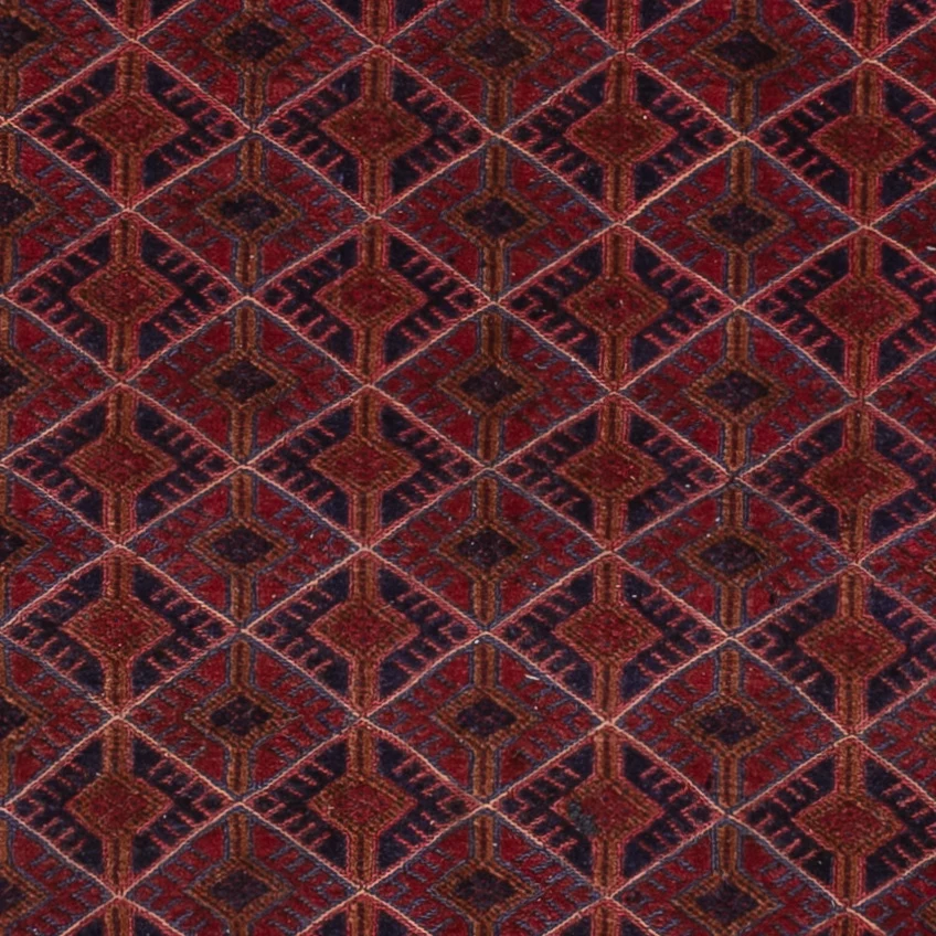 Kelimteppe - Orientalsk - 194 x 160 cm - mørk rød