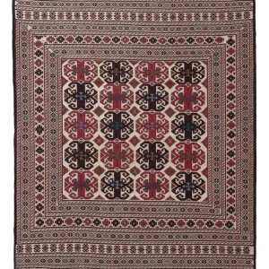 Kelimteppe - Orientalsk - 195 x 132 cm - flerfarget