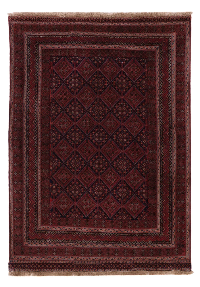 Kelimteppe - Orientalsk - 195 x 139 cm - mørk rød
