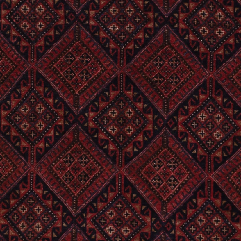 Kelimteppe - Orientalsk - 195 x 139 cm - mørk rød