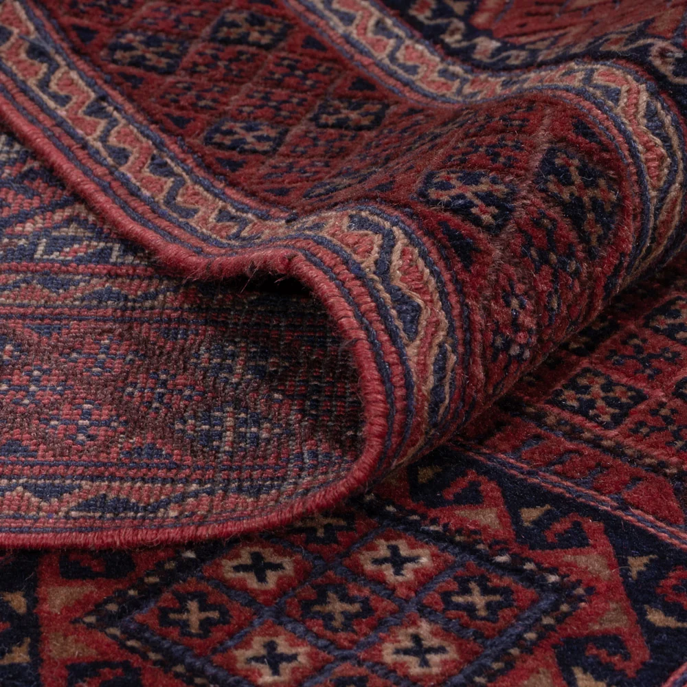 Kelimteppe - Orientalsk - 195 x 139 cm - mørk rød