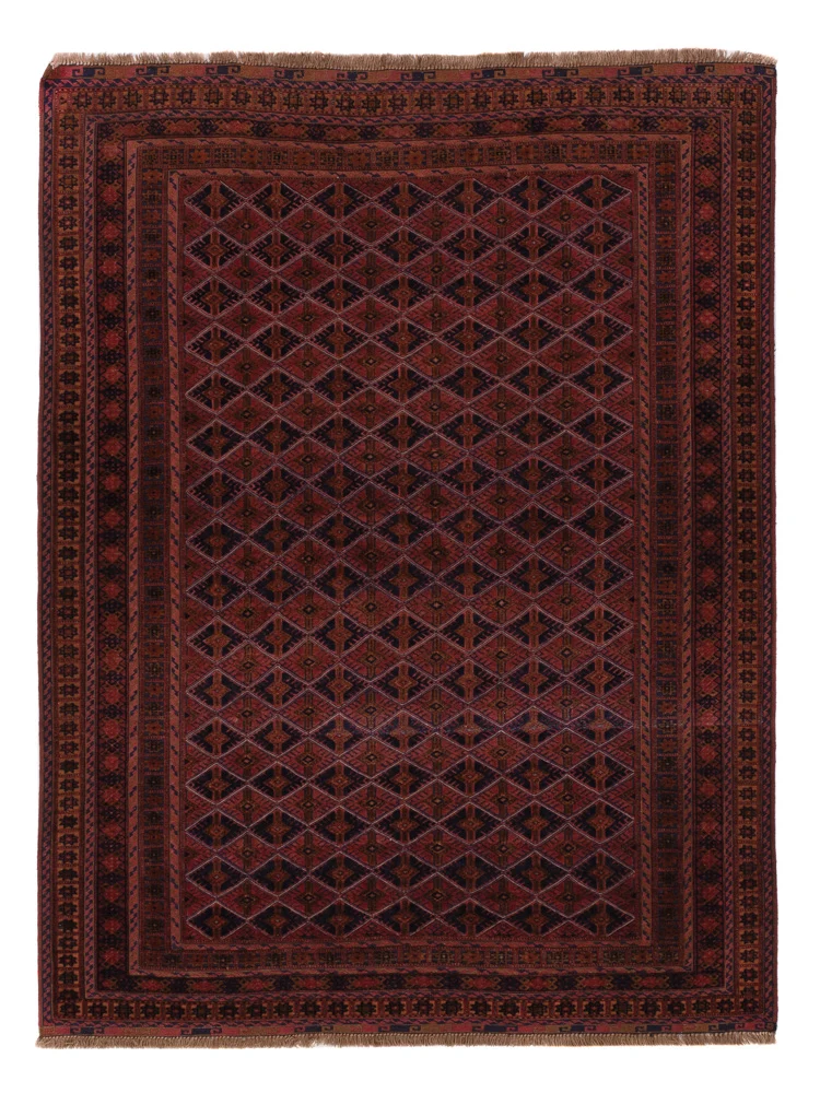 Kelimteppe - Orientalsk - 195 x 145 cm - mørk rød