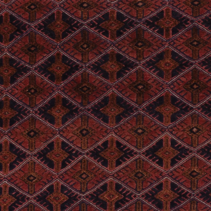 Kelimteppe - Orientalsk - 195 x 145 cm - mørk rød