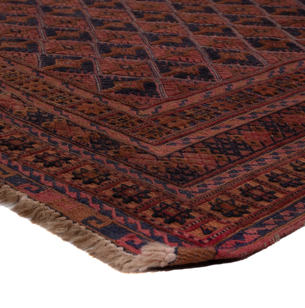 Kelimteppe - Orientalsk - 195 x 145 cm - mørk rød