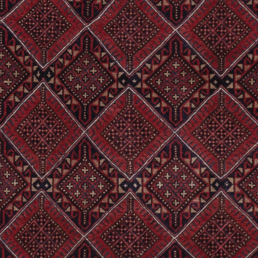 Kelimteppe - Orientalsk - 195 x 145 cm - mørk rød