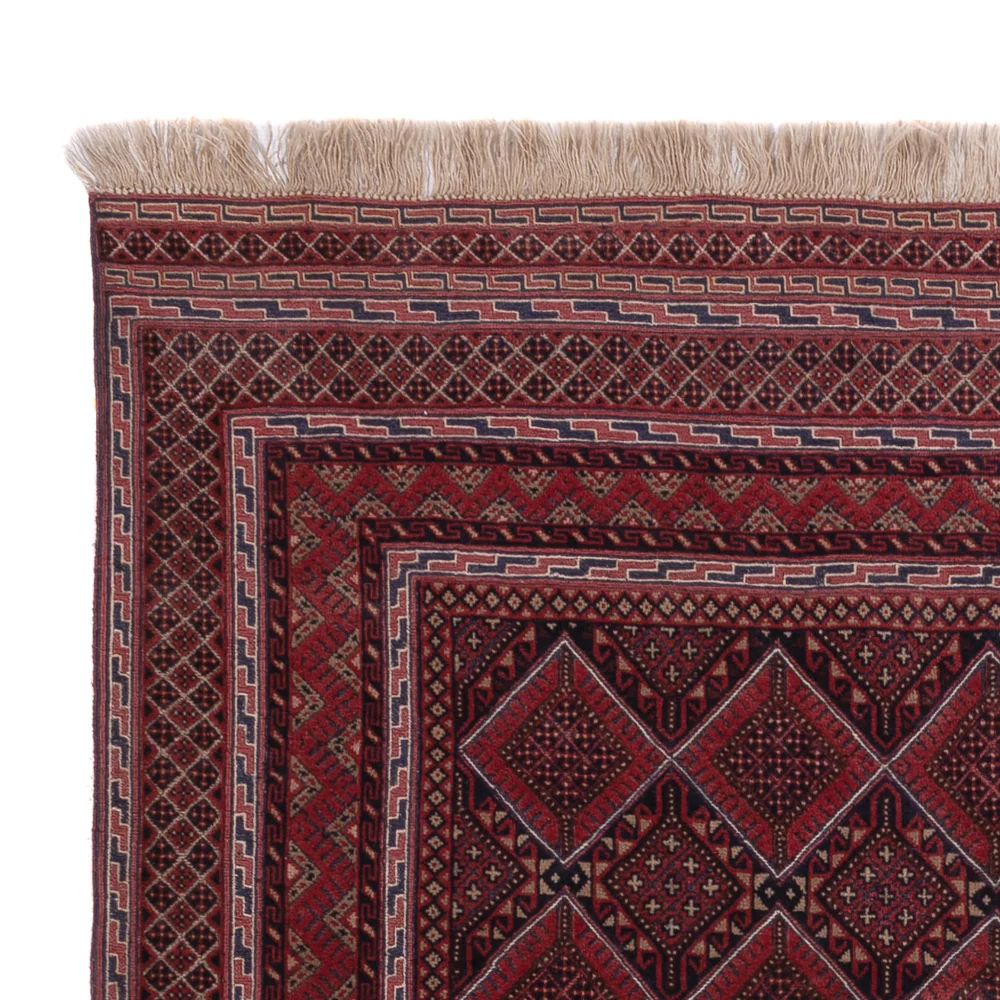 Kelimteppe - Orientalsk - 195 x 145 cm - mørk rød