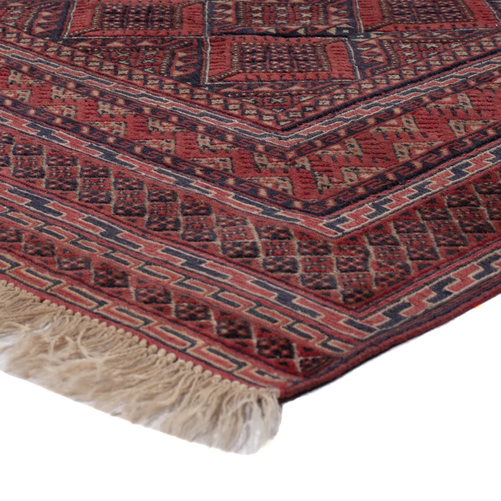 Kelimteppe - Orientalsk - 195 x 145 cm - mørk rød