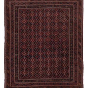 Kelimteppe - Orientalsk - 195 x 152 cm - mørk beige