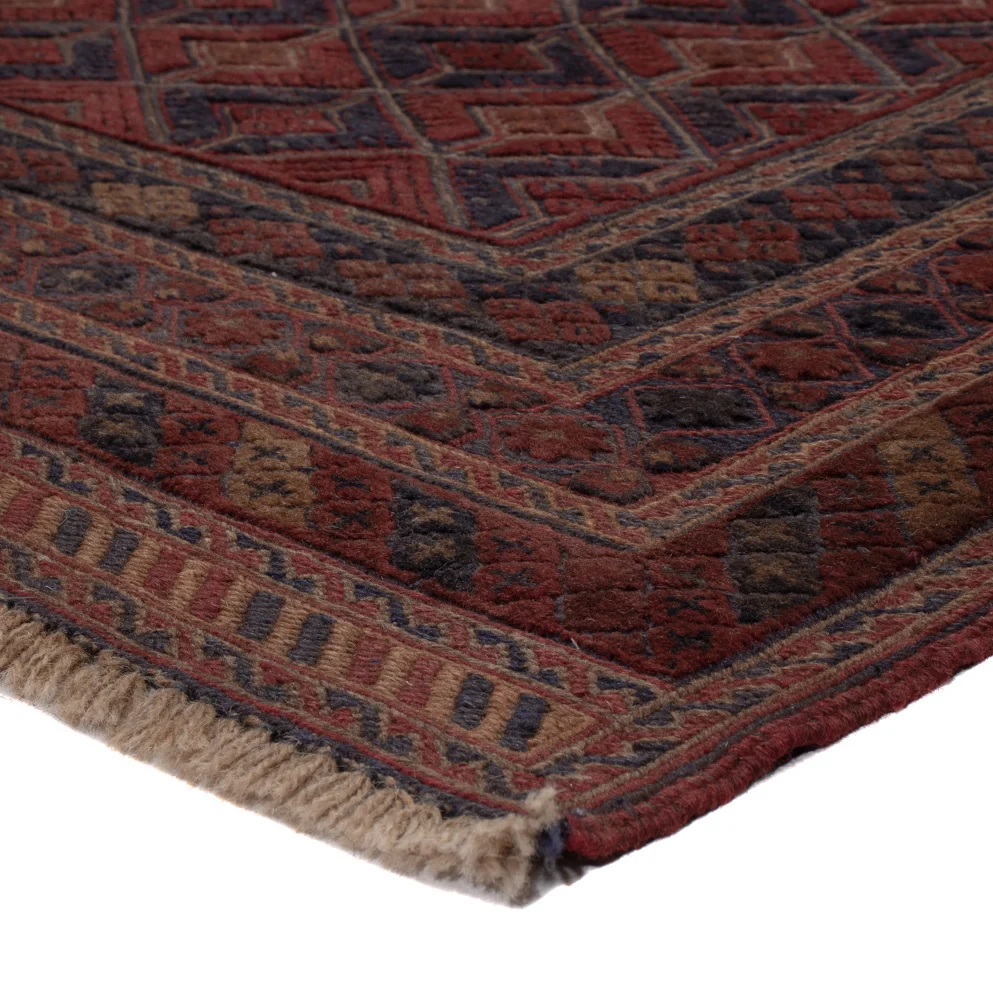Kelimteppe - Orientalsk - 195 x 152 cm - mørk beige