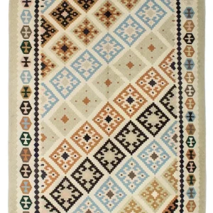 Kelimteppe - Orientalsk - 195 x 158 cm - beige