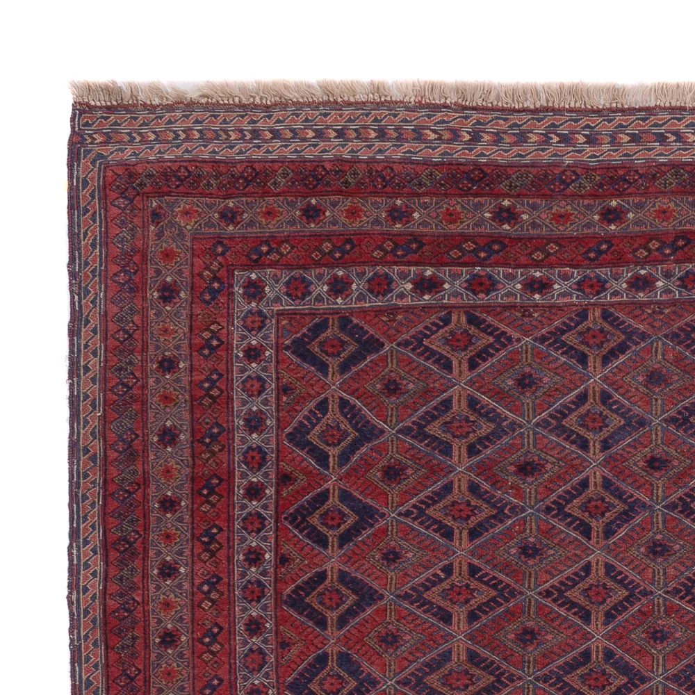 Kelimteppe - Orientalsk - 195 x 159 cm - mørk rød