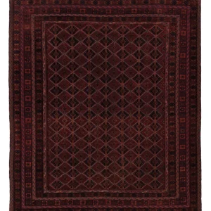 Kelimteppe - Orientalsk - 195 x 164 cm - mørk rød
