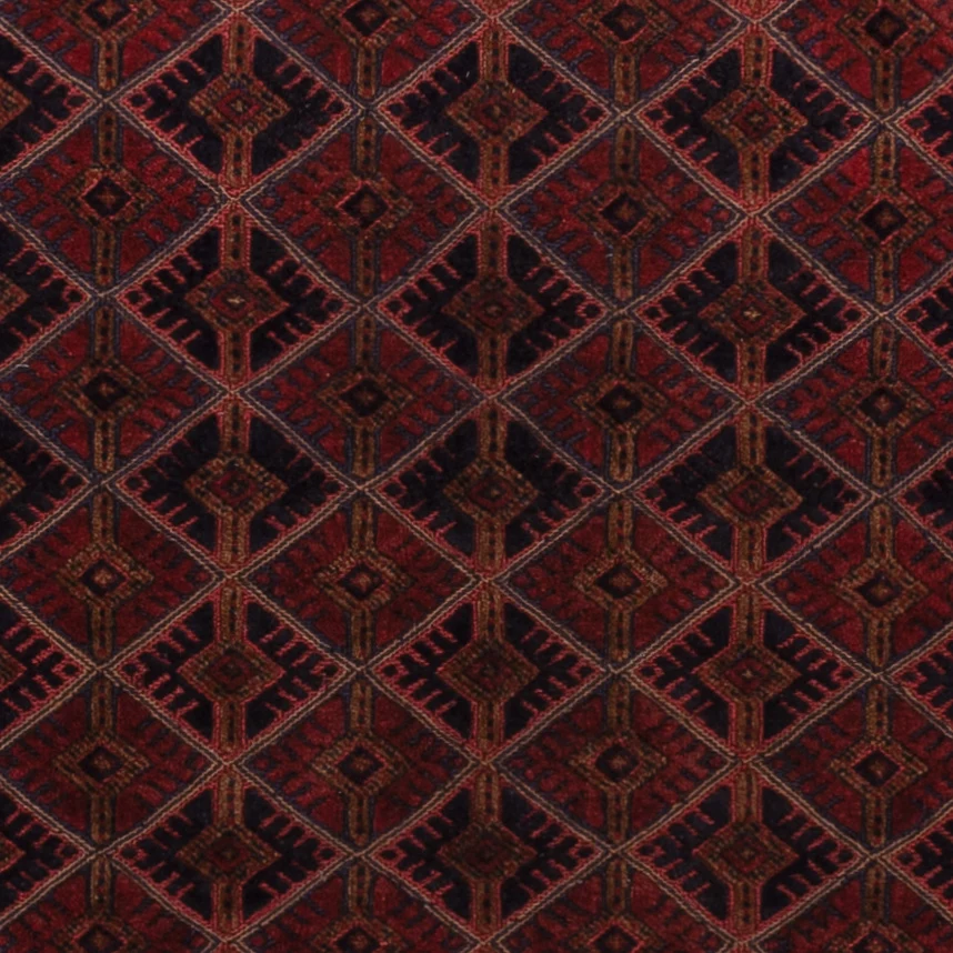 Kelimteppe - Orientalsk - 195 x 164 cm - mørk rød