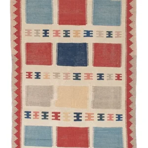 Kelimteppe - Orientalsk - 196 x 120 cm - beige