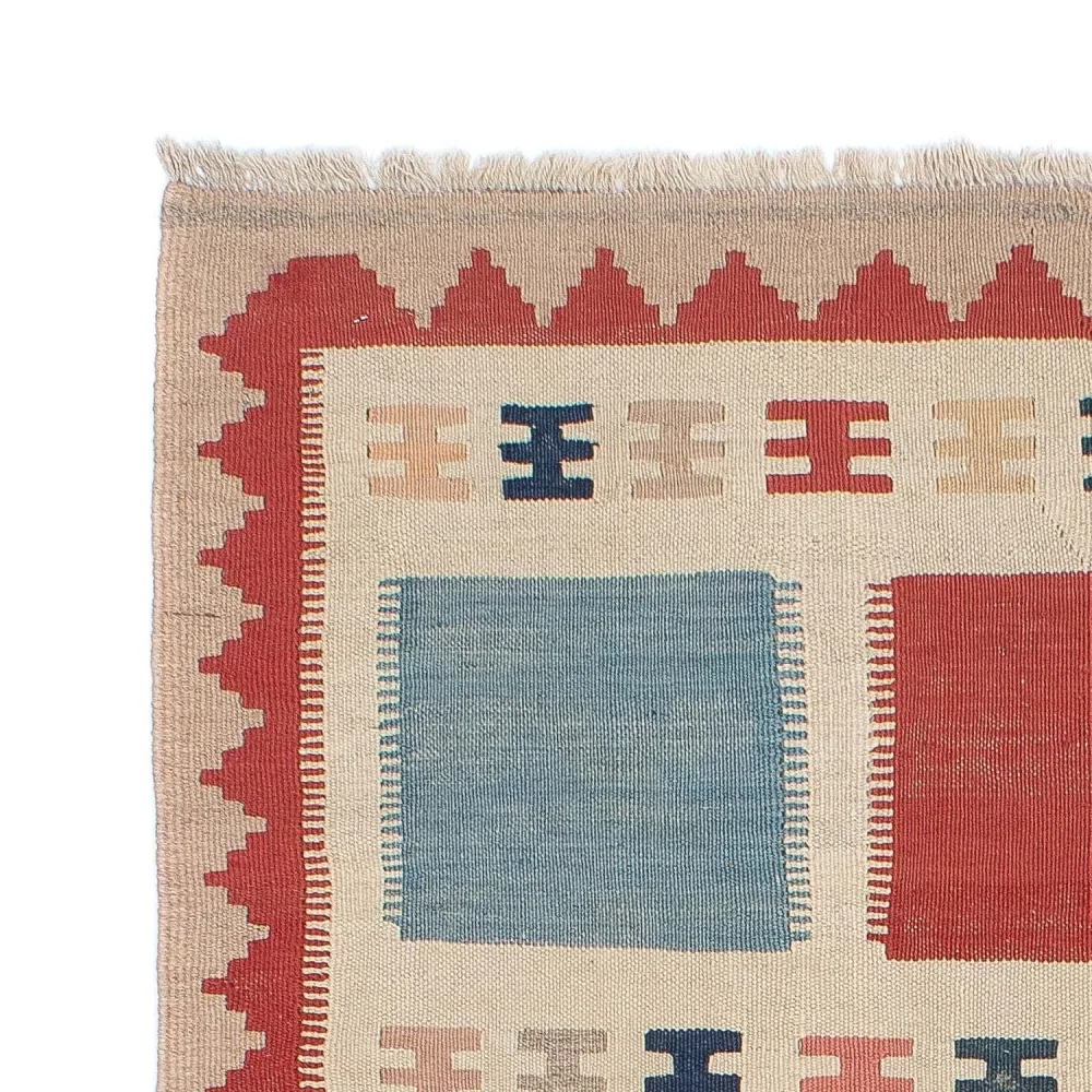 Kelimteppe - Orientalsk - 196 x 120 cm - beige