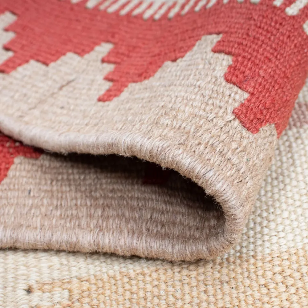 Kelimteppe - Orientalsk - 196 x 120 cm - beige