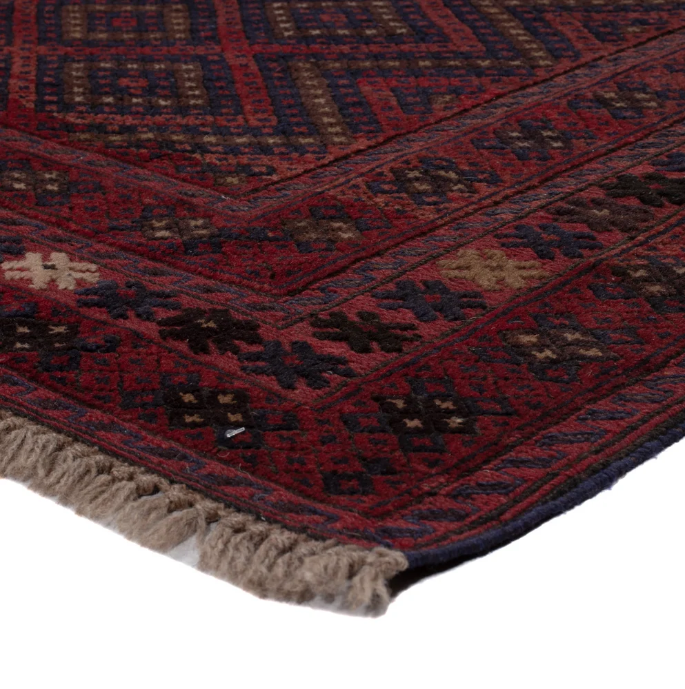 Kelimteppe - Orientalsk - 196 x 136 cm - mørk rød