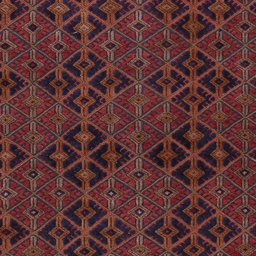 Kelimteppe - Orientalsk - 196 x 148 cm - mørk rød