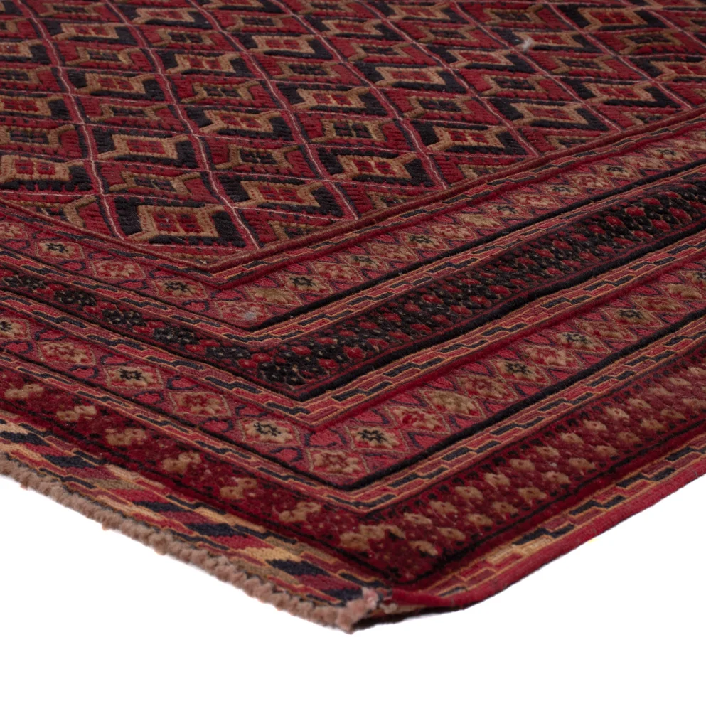 Kelimteppe - Orientalsk - 196 x 156 cm - mørk rød