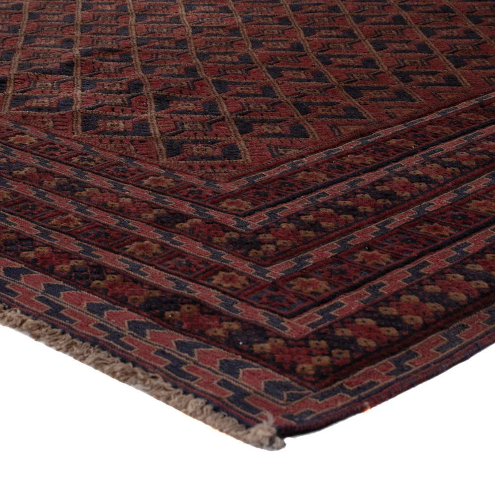 Kelimteppe - Orientalsk - 196 x 156 cm - mørk rød