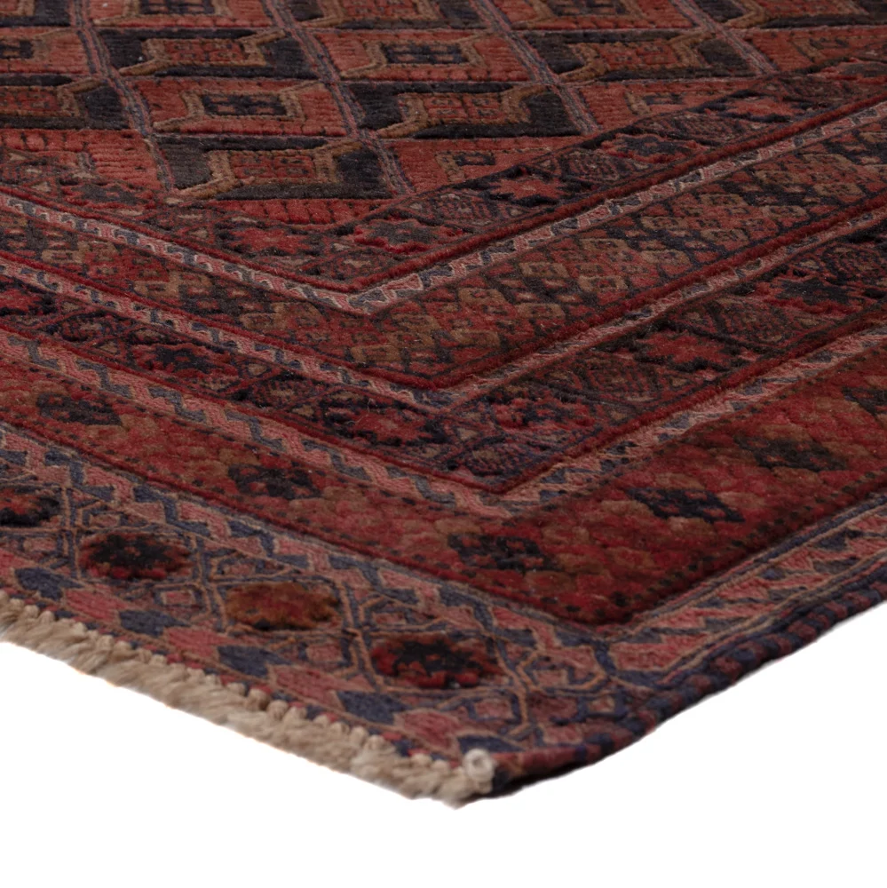 Kelimteppe - Orientalsk - 196 x 156 cm - mørk rød