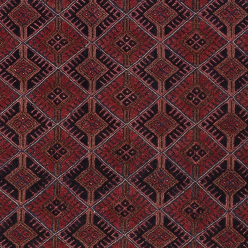 Kelimteppe - Orientalsk - 196 x 159 cm - mørk rød