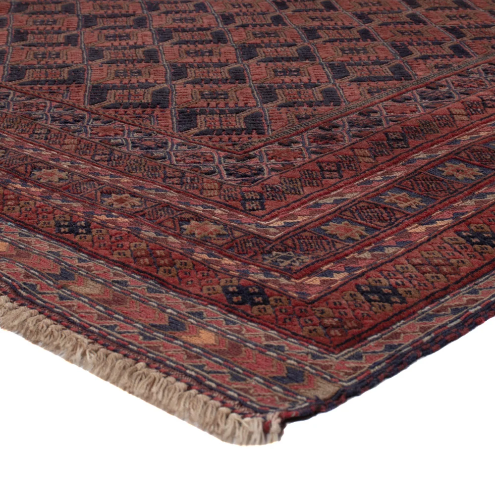 Kelimteppe - Orientalsk - 196 x 159 cm - mørk rød