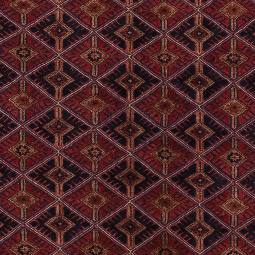 Kelimteppe - Orientalsk - 196 x 159 cm - mørk rød