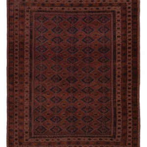 Kelimteppe - Orientalsk - 196 x 161 cm - mørk rød