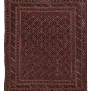 Kelimteppe - Orientalsk - 197 x 154 cm - mørk beige