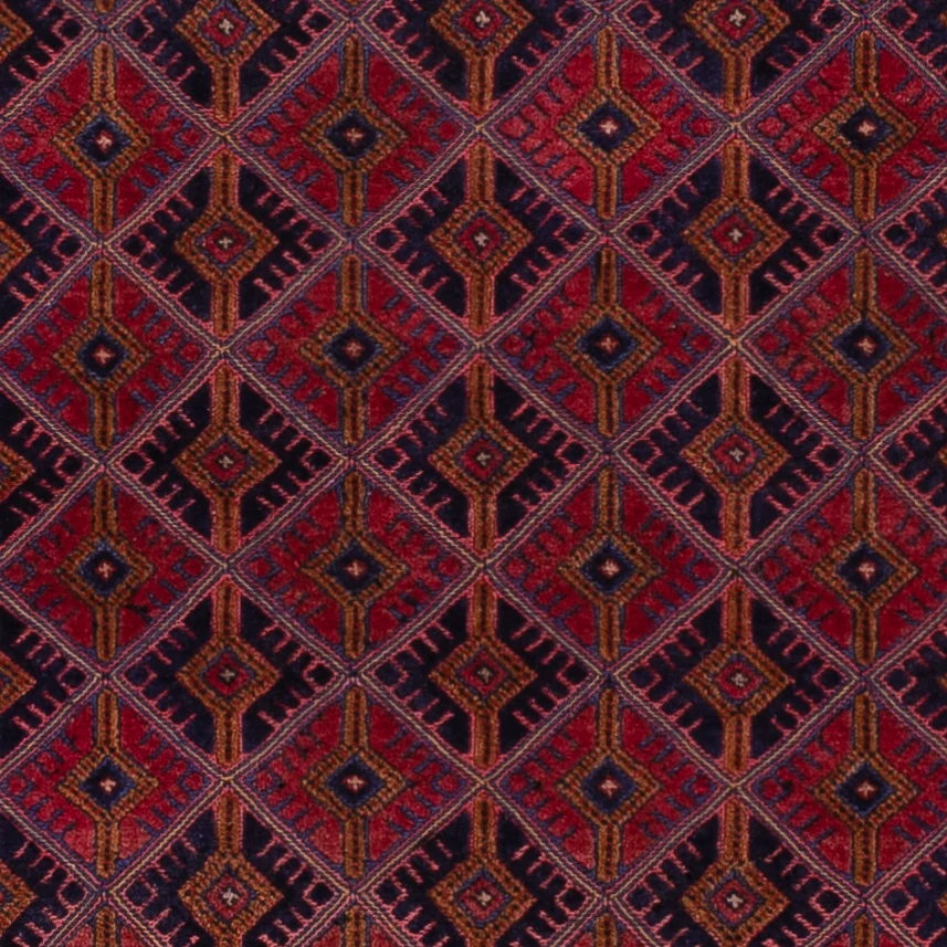 Kelimteppe - Orientalsk - 197 x 158 cm - mørk rød
