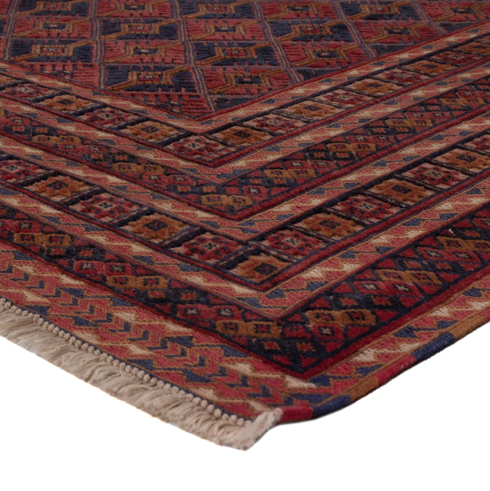 Kelimteppe - Orientalsk - 197 x 158 cm - mørk rød