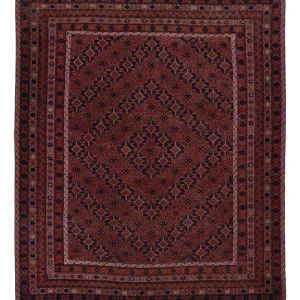 Kelimteppe - Orientalsk - 197 x 161 cm - mørk rød